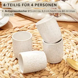 sänger Espressobecher Set Korfu 4 teilig