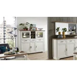 Innostyle Highboard 143 x 150 x 42 cm Pinie hell / Artisan Eiche