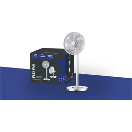 Sonnenkönig Flex Fan Standventilator silber/weiß