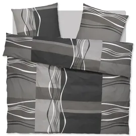 OTTO home Kelian Linon grau 200 x 200 cm + 2x 80 x 80 cm 80 x 80 cm