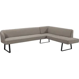exxpo - sofa fashion Eckbank EXXPO - SOFA FASHION "Americano", bunt (melange), B:270cm H:83cm T:197cm, Sitzbänke, Eckbank, mit Keder und Metallfüßen, Bezug in verschiedenen Qualitäten