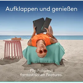 Logitech Flip Folio für iPad Pro 13 Zoll (M4) und iPad Air 13 Zoll (M2 und M3) Grafit