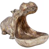 Kare DESIGN Deko-Objekt Hungry Hippo Polyresin Braun