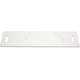 ELEMENTI Abdeckung für Feuerstelle Athen Keramik 105 x 28,8 x 1,2 cm Weiß