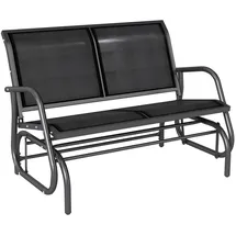 Outsunny Schaukelstuhl 120 x 70 x 88 cm schwarz 2 St.