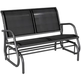 Outsunny Schaukelstuhl 120 x 70 x 88 cm schwarz 2 St.