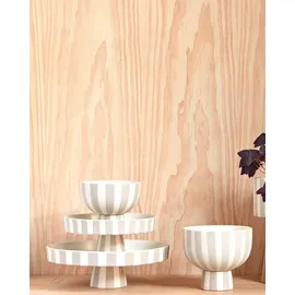 OYOY LIVING Rührschüsseln L12,6xW12,6xH10 grau - Toppu Schale 12,6 cm, beige