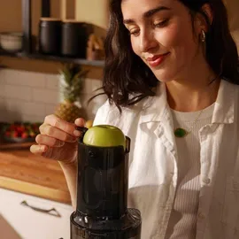 Cecotec Kaltpress-Entsafter für Obst und Gemüse Juice&Live 1500 Slim. 200W DC-Motor, 1 Geschwindigkeit und Rückwärtsfunktion,... - Schwarz