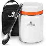 Siehe Bilder Thermobehälter 500ml Edelstahl Speisegefäß Löffel Isolierbeutel Kalt