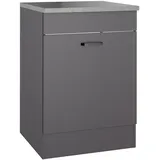 OPTIFIT Spülenschrank OPTImulti 60 x 60 x 88 cm Grau