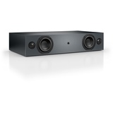 Nubert nuBox AS-225 | Schwarze Soundbar mit Grauer Front | Soundplate für Streaming | TV-Lautsprecher mit Bluetooth aptX | Soundbase mit 2 Wege Technik | Vollaktive Stereobase