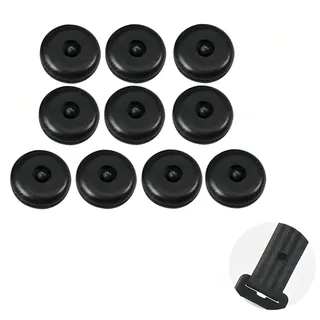 SYQZMYA 10er Set SicherheitsgurtStopper in Schwarz robust und langlebig Autogurt-Schnallenhalter, rutschfeste Anschnallhilfe LKW Universal Gurtstopper Knopf, für Auto, SUV, AQDK1007