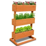 Coemo Hochbeet 50 x 30 x 75 cm Natur