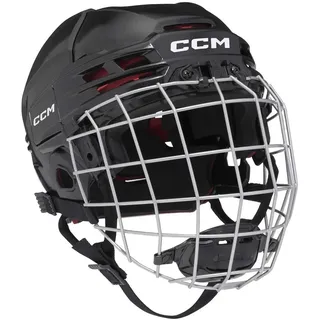 Ccm Tacks 70 Helm Combo Bambini, Größe:Junior, Farbe:Rot
