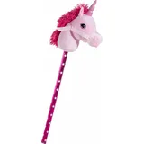 HEUNEC 741874 - Steckeneinhorn pink, rosa, Steckenpferd