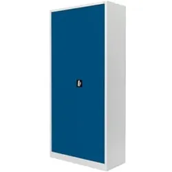 STIER Universalschrank mit 4 Fachböden 1800x800x380mm enzianblau verschweißt
