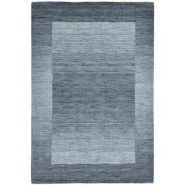 THEKO Wollteppich THEKO "Gabbeh Super, Handweb, auch als Läufer erhältlich, reine Wolle" Gr. 4, grau (grau, blau), B:160cm H:9mm L:230cm, Wolle, Teppiche, Schlafzimmer, Wohnzimmer, Esszimmer, auch als Bettumrandung