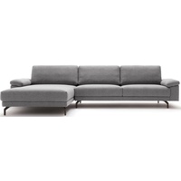 hülsta sofa Ecksofa hs.450 grau|schwarz 294 cm x 95 cm x 178 cm