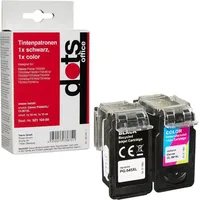 Dots Druckerpatronen kompatibel zu Canon PG560XL/CL561XL, 2er-Set