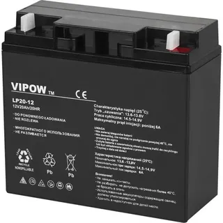 VIPOW Batterie 12V 20Ah (BAT0218)
