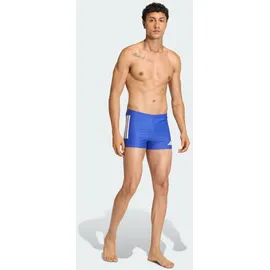 adidas 3-Streifen 2-Inch Boxer-Badehose weiß|blau M