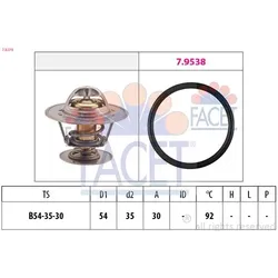 FACET Thermostat, Kühlmittel  54mm für GENERAL MOTORS VAUXHALL OPEL 1338038 90067918 7.8279