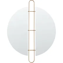 Beliani Wandspiegel ATTIN 52 x 65 cm Gold