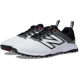 New Balance Herren Fresh Foam Contend V2 Golfschuh, Weiß/Schwarz, 44.5 EU