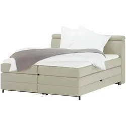 switch Boxspringbett  Kay , beige , Maße (cm): B: 183 H: 108