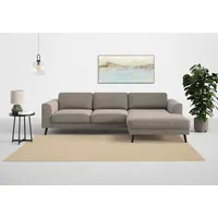 TRENDMANUFAKTUR Ecksofa »Lumber Jack, elegantes Designsofa, L-Form«, wahlweise mit Bettfunktion u. Bettkasten, beige