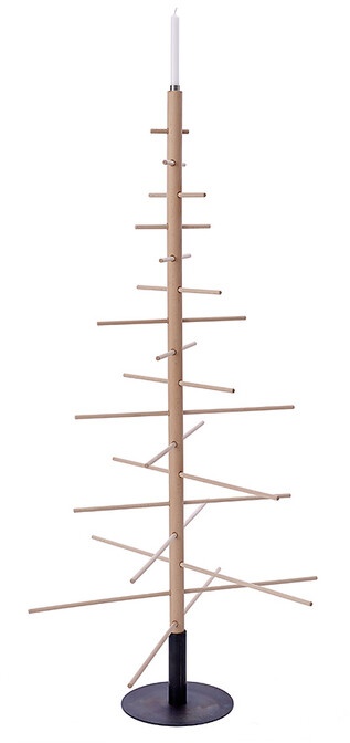 Weihnachtsbaum Abstrakter Baum designimdorf braun, Designer Annegret Ewert-Wurster, 180 cm; Fuß 20x100x100 cm