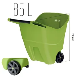Prosperplast Gartenwagen Load & Go 85 l in Olivgrün 97,9 x 59,5 x 68,9 cm