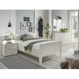 Wiemann Holzbett WIEMANN "Bern", weiß, B:129cm H:88cm L:207cm, Betten, 4-fach Liegehöhenverstellung