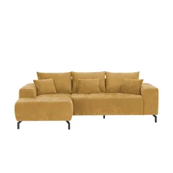 Ecksofa   Astrid ¦ gelb ¦ Maße (cm): B: 252 H: 94 T: 150