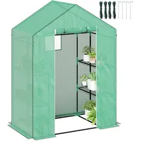 Outsunny Gewächshaus,, - 143Lx74Wx190Hcm - Grün,