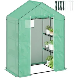 Outsunny Gewächshaus,, - 143Lx74Wx190Hcm - Grün,