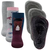 Ewers Stoppersocken 3er Pack Pferd in bunt | Gr.: 39-42