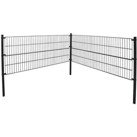 Home Deluxe Morata Höhe: 120 cm / Länge: 10 m 1x Eckpfosten Gartenzaun Mattenzaun