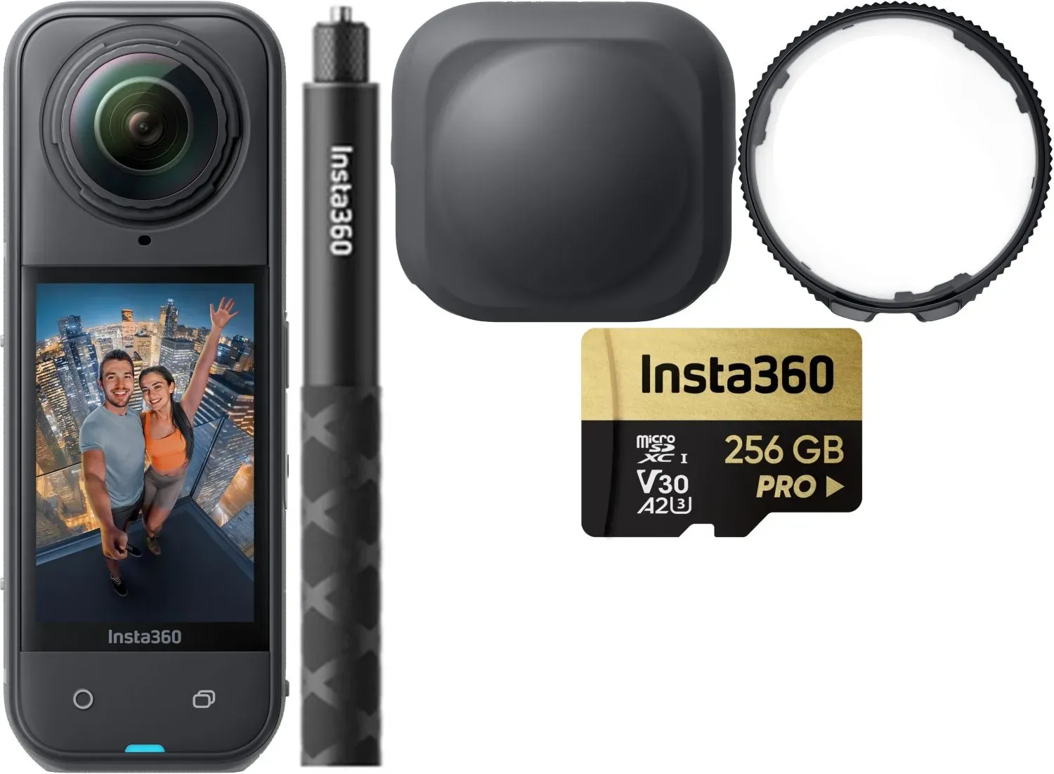 INSTA360 X5 Premium-Linsenschutz-Bundle + Micro SDXC 256GB V30 A2 U3