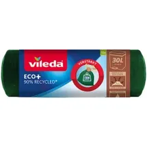 Vileda Müllbeutel ECO+ 30,0 l grün, 15 St.