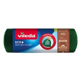 Vileda Müllbeutel ECO+ 30,0 l grün, 15 St.