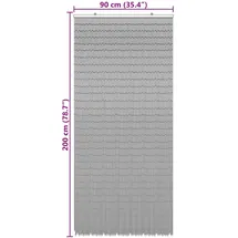 vidaXL Insektentürvorhang 200 x 100 cm Mehrfarbig