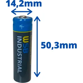 WSB Industrial IFR 14500 AA 600 mAh 20 St.