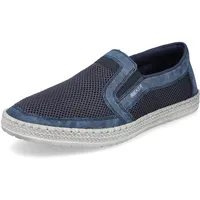 Rieker Herren Slipper B5264, Männer Slip On,College,Schuhe,Businessschuhe,Slip-ons,Slipper,Mokassins,blau (14),41 EU