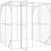vidaXL Vogelkäfig 209 x 202 x 214 cm Anthrazit
