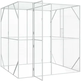 vidaXL Vogelkäfig 209 x 202 x 214 cm Anthrazit