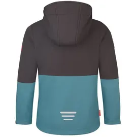 TROLLKIDS Skjorta Softshelljacke - Stormy Blue / Black / Flame Orange - 176 cm