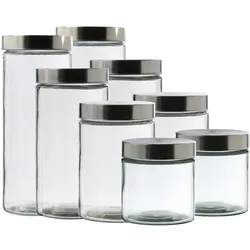 Vorratsdose S, M, L, XL - Vorratsgläser - 4 verschiedene Gr√∂ßen - 8er Set