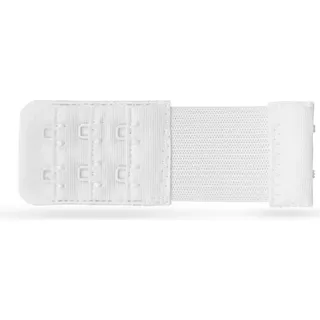 Pro Home BH Verlängerung 3er Pack), flexible Erweiterung für BH's - Elastischer Bra Extender 2 Haken, Ösen - 9,5cm x 3,2cm ( Weiß ) - BH-Verlängerer - Weiß