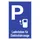 Dreifke Parkplatzschild-Ladestation für Elektrofahrzeuge 25 x 40 cm Blau
